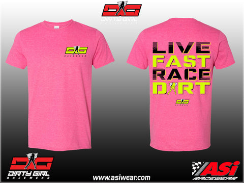 Live Fast - Heather Heliconia Tee