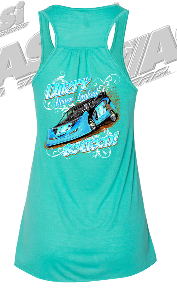 Dirty Never Looked So Good Racing Flowy Tank Top