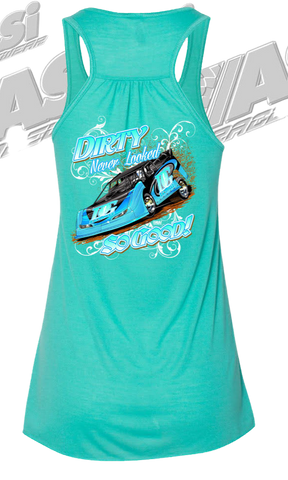 Dirty Never Looked So Good Racing Flowy Tank Top