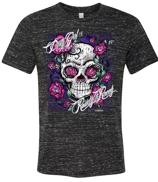 Rowdy & Racey - Skull & Flowers T-Shirt