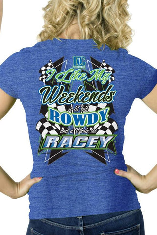 Rowdy & Racey Dirt Track Racing T-Shirt - 2  Color Choices