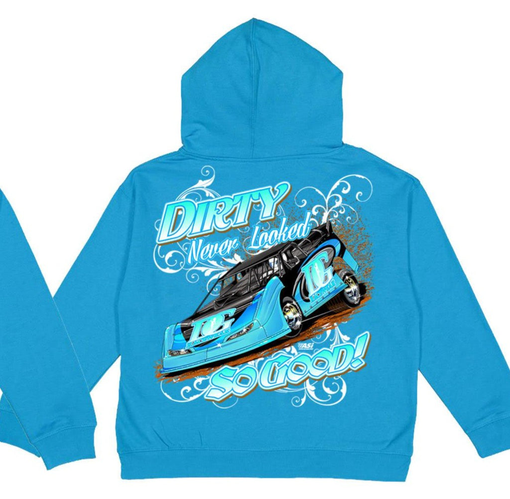 Dirty Never Looked So Good Youth Dirt Late Model Racing Hoodie