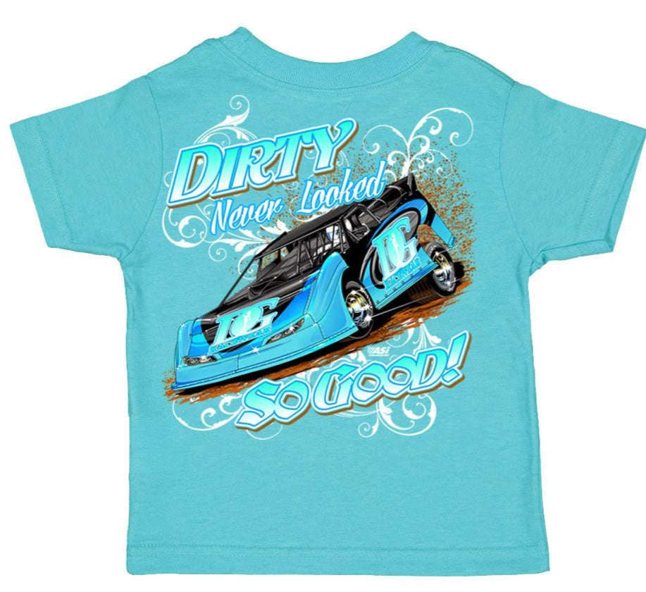 Dirty Never Looked So Good Youth Dirt Late Model Racing T-Shirt